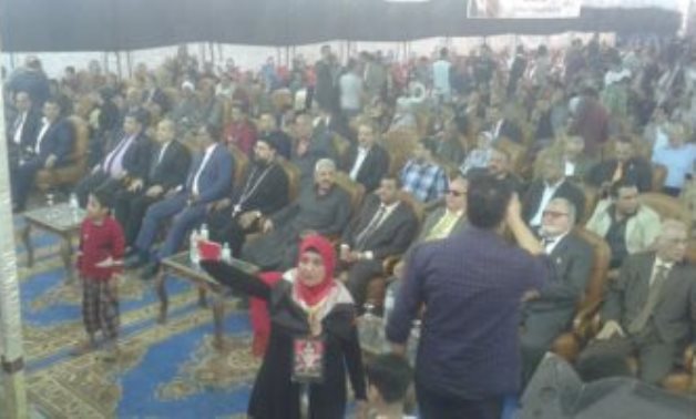 أهالى شبرا يحتشدون فى مؤتمر جماهيرى لتأييد السيسى بحضورالنائب مصطفى بكرى