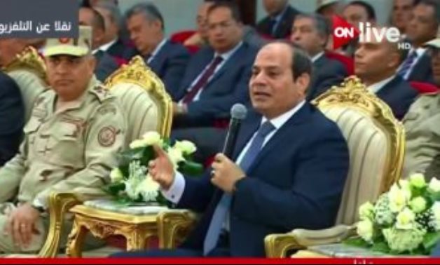 الرئيس من سيناء: مواجهة الإرهاب أشرف مهمة على الإطلاق لتحقيق الأمن والأمان للمصريين