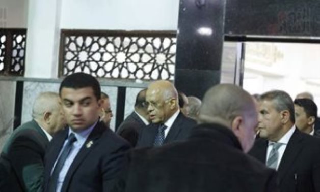 على عبد العال ورئيس "دعم مصر" فى عزاء عم طاهر أبو زيد