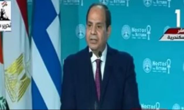 السيسى: آلية التعاون بين مصر وقبرص واليونان انعكاس للعلاقات التاريخية