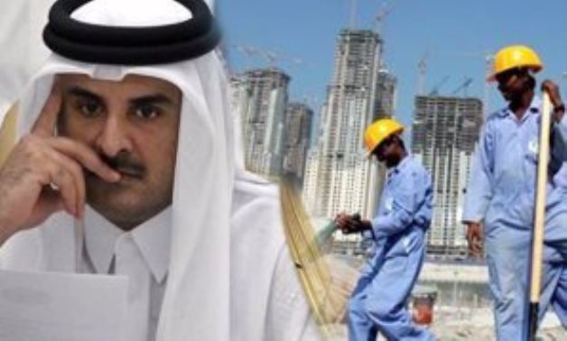 عمال قطر عيدهم أسود بسبب ممارسات نظام تميم