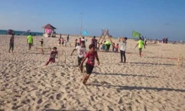 انطلاق فعاليات مهرجان الأنشطة الرياضية على شاطئ العريش