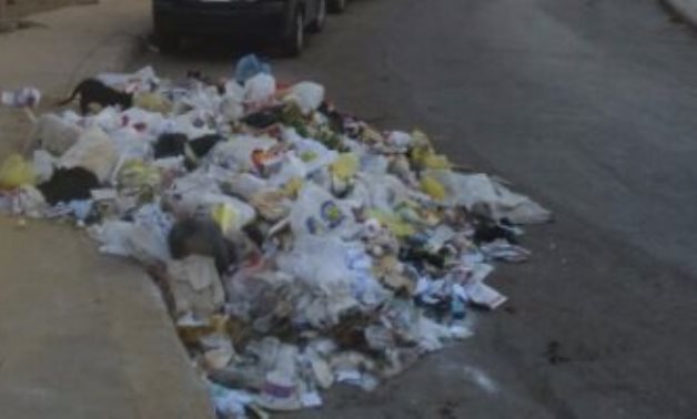 شكوى من انتشار القمامة نهاية شارع مصطفى النحاس بمدينة نصر