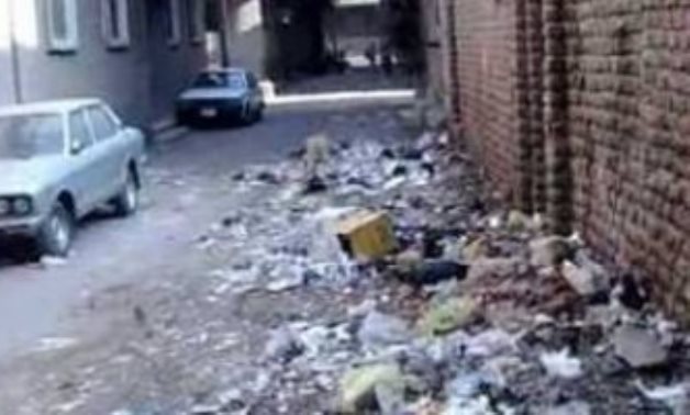 صور.. انتشار أكوام القمامة فى قرية الفقهاء القبلية بكفر الشيخ