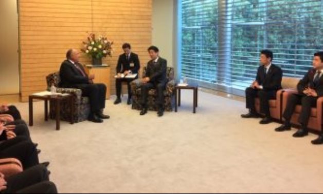شكري: رسالة السيسى لرئيس وزراء اليابان تؤكد أهمية دفع مسار التعاون بين البلدين