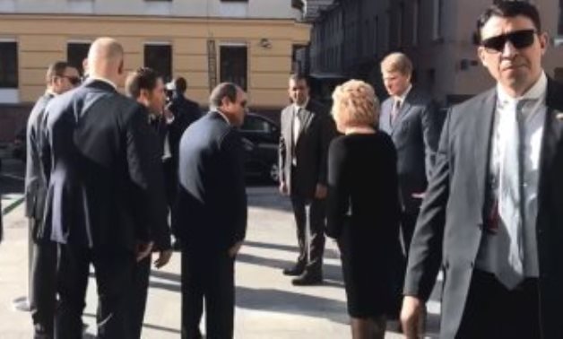 الرئيس السيسى يغادر مقر المجلس الفيدرالى الروسى