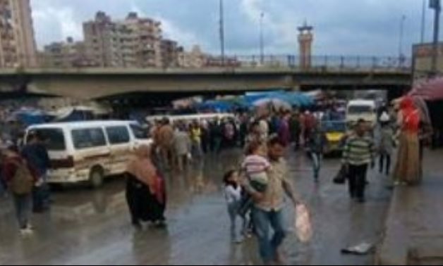 شكاوى من تجمع مياه الأمطار على طريق "خورشيد - العوايد" بالإسكندرية