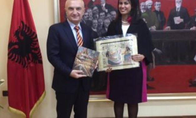 الرئيس الألبانى يستقبل النائبة ماريان عازر بالقصر الرئاسى