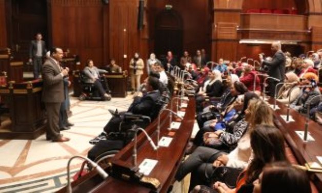 صور.. البرلمان يحتفل باليوم العالمى لذوى الإعاقة