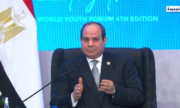 الرئيس السيسى: حلم المصريين منذ فجر التاريخ بناء الحضارة الإنسانية وإقرار المحبة