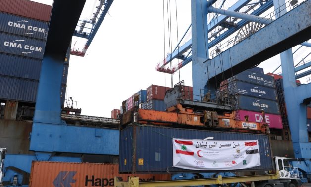 بتوجيهات من الرئيس السيسى: سفينة مساعدات مصرية تغادر ميناء دمياط للأشقاء فى لبنان