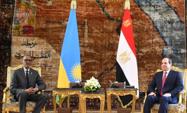 رئيس رواندا يشيد بالمواقف المصرية الهادفة إلى تحقيق الاستقرار فى شرق أفريقيا وحوض النيل