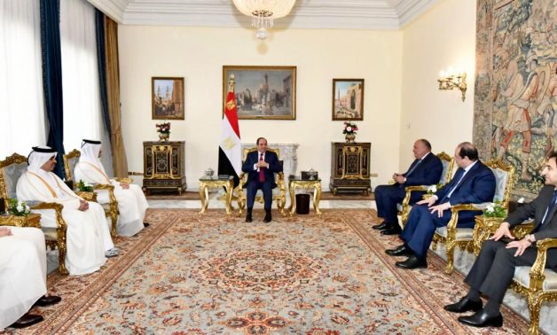 الرئيس السيسى يستقبل وزير خارجية قطر ويثمن التقدم الملموس بالعلاقات الثنائية