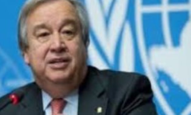 الأمين العام للأمم المتحدة أنطونيو جوتيريش يصل مطار العريش