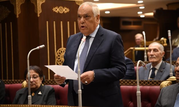 عبد المنعم التراس يؤدى اليمين الدستورية بعد تعيينه عضوا بمجلس الشيوخ