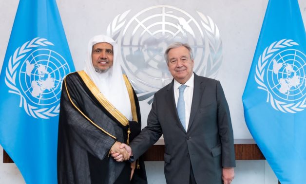 أمين عام الأمم المتحدة يستقبل أمين عام رابطة العالم الإسلامى ويؤكد دعمه الكامل لجهود الرابطة