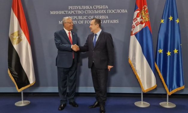 حنفى جبالى رئيس مجلس النواب يلتقى وزير الخارجية الصربى.. صور