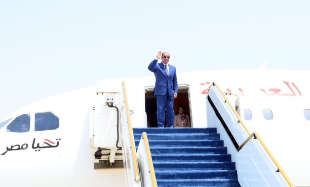الرئيس السيسى يعود إلى أرض الوطن بعد لقاء الشيخ محمد بن زايد فى الإمارات