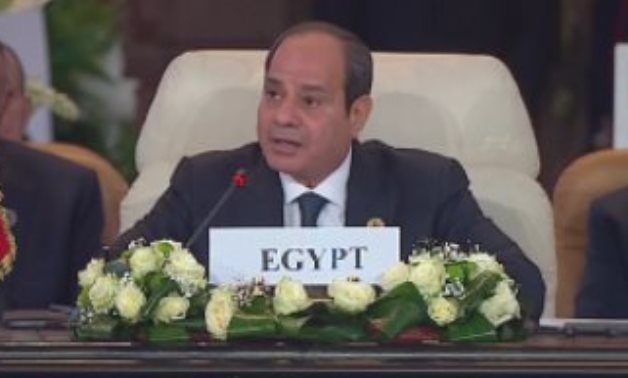 الرئيس السيسى : مصر دفعت ثمناً هائلاً من أجل السلام