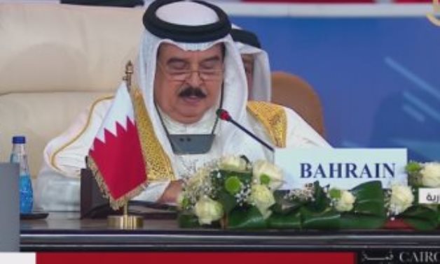 ملك البحرين: لا استقرار فى الشرق الأوسط دون تأمين حقوق الشعب الفلسطينى