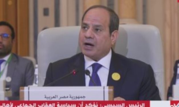 رسائل كاشفة للموقف المصرى فى لقاءات الرئيس السيسى على هامش القمة العربية الطارئة بالرياض