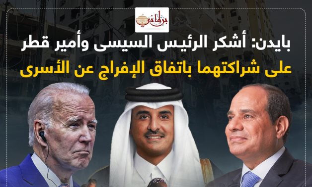 انفوجراف.. بايدن يشكر الرئيس السيسى وأمير قطر على شراكتهما باتفاق التهدئة