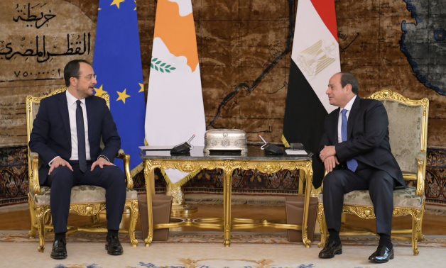 الرئيس القبرصي يثمّن الجهود المصرية الحثيثة للتهدئة فى  قطاع غزة ودورها على الجانب الإنساني 
