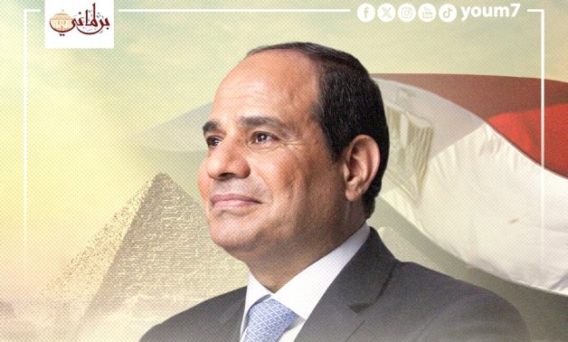 الرئيس السيسى يشكر المصريين على مشاركتهم الكبيرة فى الانتخابات الرئاسية