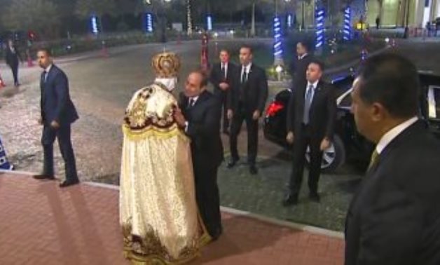 بث مباشر.. الرئيس السيسى فى كاتدرائية العاصمة الإدارية لتقديم تهنئة عيد الميلاد المجيد