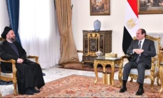 الرئيس السيسى وعمار الحكيم يحذران من خطورة استمرار التصعيد وتداعياته على استقرار المنطقة 