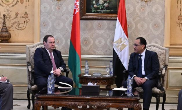 رئيس الوزراء يؤكد على العلاقات الوطيدة بين مصر وييلاروسيا فى مختلف المجالات