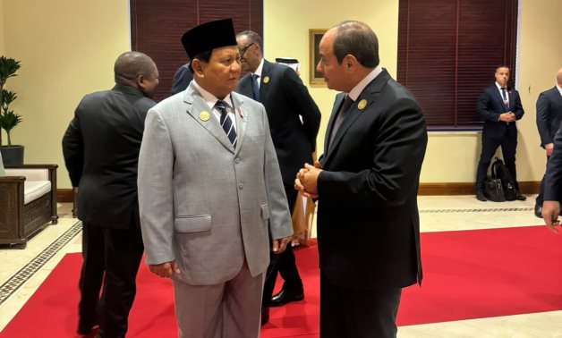 الرئيس السيسى يلتقى الرئيس المنتخب لجمهورية إندونيسيا على هامش مؤتمر الأردن