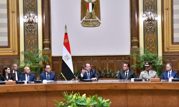 الرئيس السيسى يوجه بمواصلة وتعزيز جهود صون الأمن القومي المصرى في ظل التحديات غير المسبوقة 