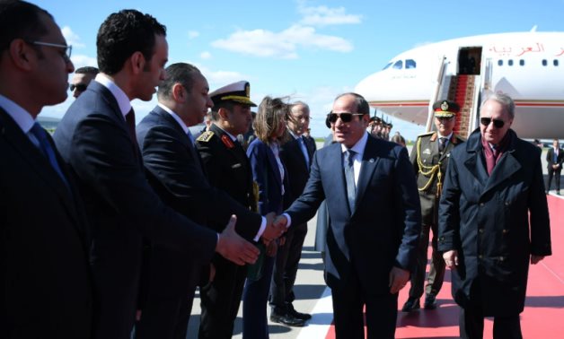 ننشر صور وصول الرئيس السيسى العاصمة الروسية موسكو