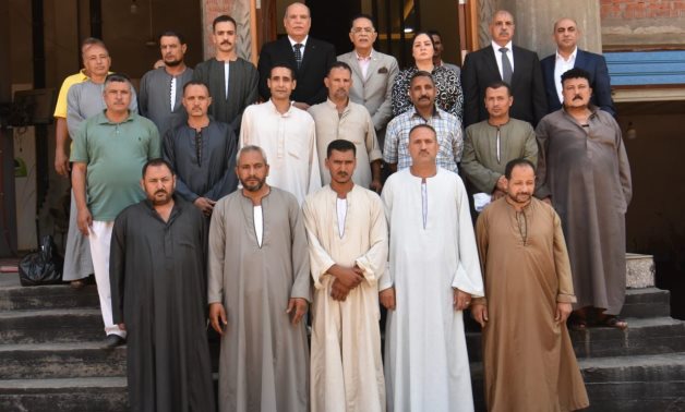 وفد من حزب الجبهة الوطنية يزور أهالى ضحايا حادث الإقليمى