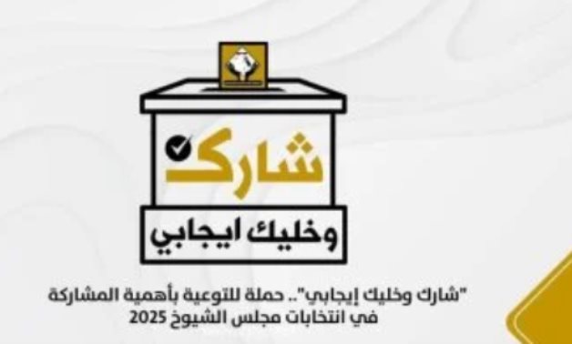 "شارك وخليك إيجابي".. حملة للتوعية بأهمية المشاركة فى انتخابات مجلس الشيوخ