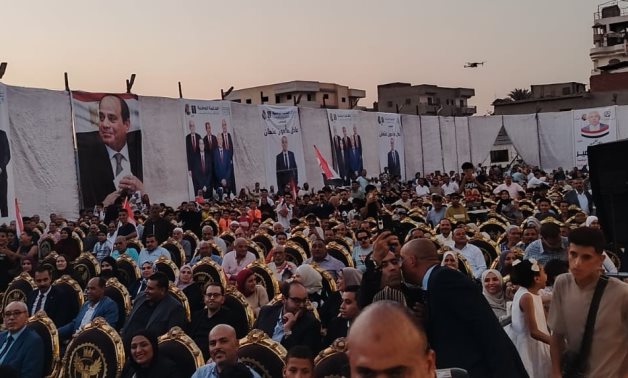 انطلاق المؤتمر الجماهيري الحاشد لـ" الجبهة الوطنية" لدعم مرشحي الحزب بمحافظة الغربية 