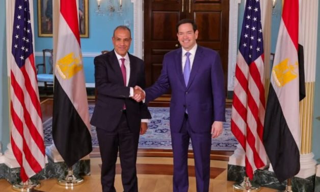 مباحثات مصرية أمريكية لبحث تطوير العلاقات الثنائية بين البلدين.. بدر عبد العاطى وروبيو يبحثان التطورات الإقليمية وفى مقدمتها أوضاع غزة.. تأكيد مصرى على رفض الإجراءات الأحادية الإثيوبية المخالفة للقانون الدولى