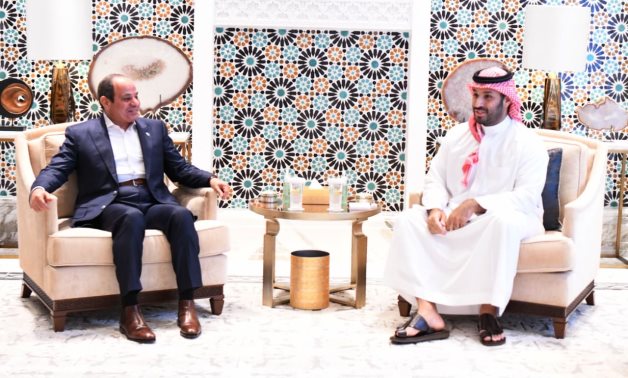 ولى العهد السعودى يثمن الدور المحورى لمصر فى ترسيخ الأمن والاستقرار والتنمية على المستوى الإقليمى