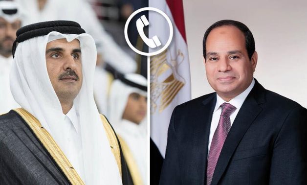 الرئيس السيسى يؤكد للأمير تميم دعم مصر الكامل لما تتخذه قطر من إجراءات لحماية أمنها