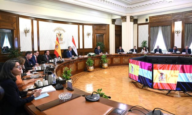 رئيس الوزراء يستقبل ملك إسبانيا بمقر الحكومة.. الملك فيليبى يؤكد دور مصر المهم فى المنطقة.. مدبولى: نشيد بموقفكم.. ونرفض تهجير الشعب الفلسطينى من أرضه.. وحل الدولتين وإقرار السلام السبيل الوحيد لتسوية النزاع