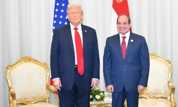 مباحثات ثنائية بين الرئيس السيسى وترامب بشرم الشيخ.. الرئيس: الدور الأمريكي أحد المتطلبات والضمانات الأساسية لتحقيق السلام.. والرئيس الأمريكى يشيد بقيادة الرئيس السيسى التى أفضت إلى التوصل للاتفاق التاريخي