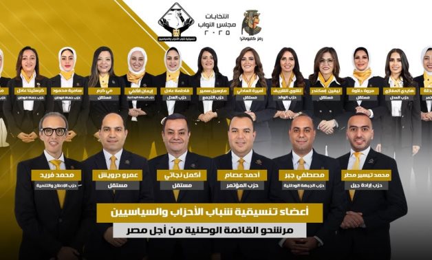 تنسيقية شباب الأحزاب تعلن مرشحيها على القائمة الوطنية بانتخابات النواب 2025