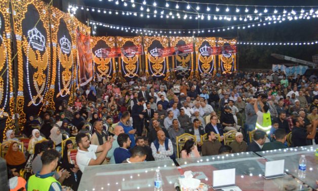 حزب العدل يعقد مؤتمراً جماهيرياً حاشداً بشبرامنت لدعم مرشحه حسام العربي