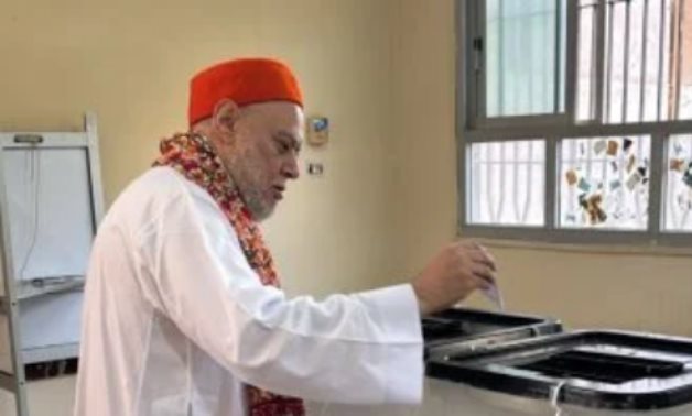 الدكتور علي جمعة يدلى بصوته فى انتخابات مجلس النواب فى أكتوبر