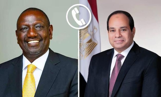 بحثا الأوضاع في الصومال ومنطقة القرن الأفريقي..الرئيس السيسى يعزى نظيره الكينى فى ضحايا الانزلاق الأرضي..ويؤكد ارتباط الوضع في السودان بالأمن القومي.. ويشدد على رفض القاهرة القاطع للإضرار بمصالحها المائية