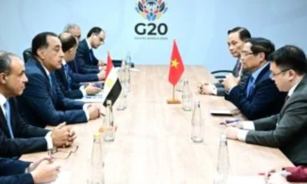 رئيس وزراء فيتنام لنظيره المصرى: ندرس توقيع اتفاق تجارة حرة مع مصر