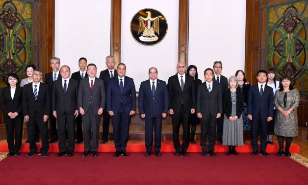 الرئيس السيسى يؤكد أهمية الشراكة مع الجانب اليابانى فى دعم العملية التعليمية