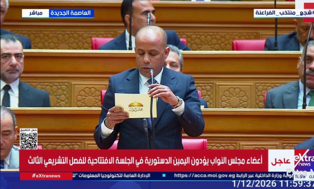 النائب ياسر قدح يؤدى اليمين الدستورية فى أولى جلسات مجلس النواب 2026
