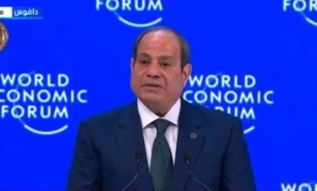 نص كلمة الرئيس السيسى فى جلسة حوار خاص ضمن فعاليات "دافوس"
